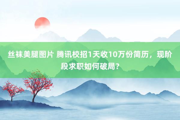 丝袜美腿图片 腾讯校招1天收10万份简历，现阶段求职如何破局？