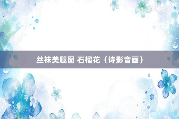 丝袜美腿图 石榴花（诗影音画）