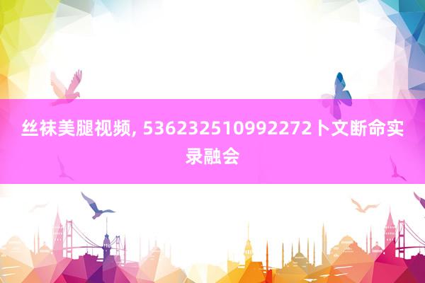 丝袜美腿视频， 536232510992272卜文断命实录融会